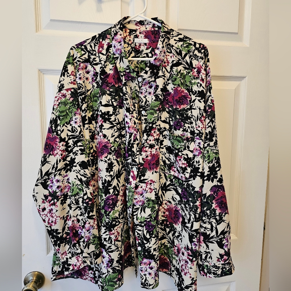 J. Jill Multicolor Floral Top